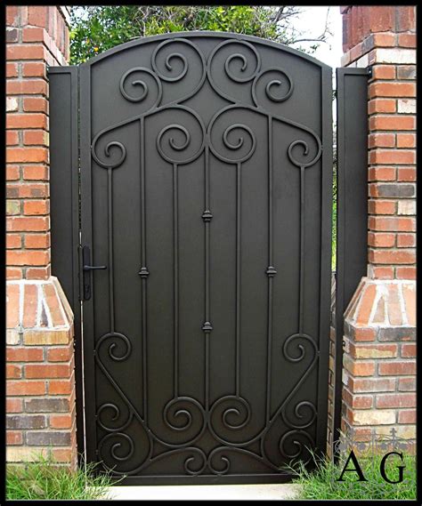 house metal front gate|solid metal side gates.